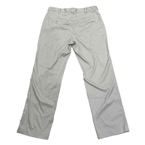 Mens 34x30 Nike Hybrid Woven Flex Golf Pants Chino Light Bone Flat Front - Picture 4 of 9